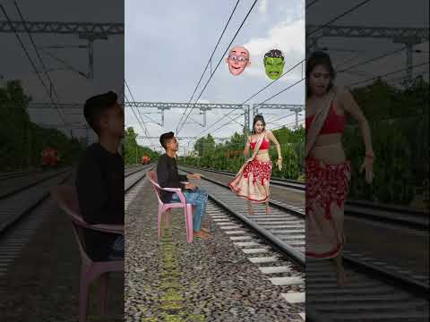 funny cute aunty stop the high-speed train #shorts #youtube