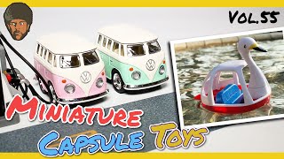 ミニチュア系カプセルトイ　Vol.55　ダイキャスト製ワーゲンバス・スワンボート Miniature Japanese Capsule toys