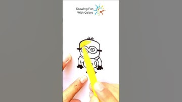 How to DRAW MINION BOB\How to draw MINION EASY (Step by Step)  #drawing #viral #viralshort
