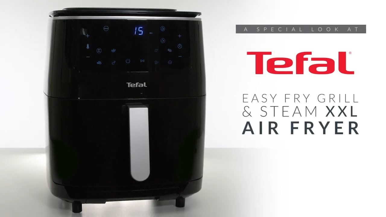 Tefal FW201827 Tefal EasyFry 3in1 Digital Air Fryer Grill + Steamer 6.2L -  Black