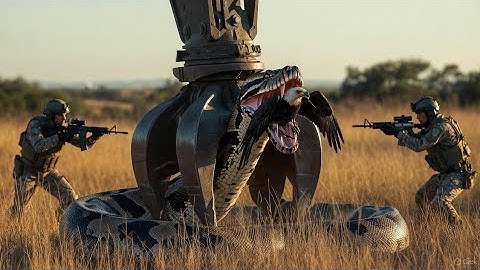 Brave Heroes Save Greedy Monitor Lizard from Dangerous Giant Mutant Python’s Attack🦎🐍
