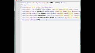 Simple HTML Form Template
