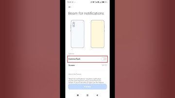 How to enable beam for notifications camera flash light #shorts