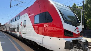 Caltrain Express 515 Stadler KISS EMU Set 303/304 “Nancy Pelosi”