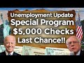 Apply Now!! $5,000 Unemployment Benefits Stimulus SBA EIDL Grant Checks Targeted Loan App PUA PEUC