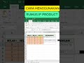 CARA MENGGUNAKAN RUMUS IF PRODUCT DI EXCEL #excel #if #IFPRODUCT #product #rumusif #excelpemula