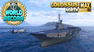 เรือบรรทุกเครื่องบิน Colossus สถิติโลกใหม่ - World of Warships