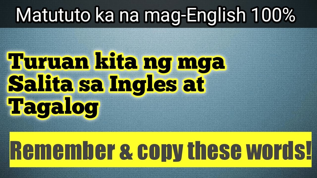 Saan Ka Galing Na Lugar In English