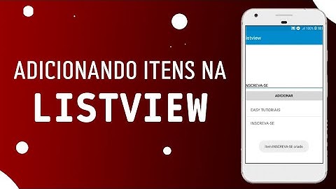 ADICIONANDO ITENS NA LISTVIEW OFFLINE 2021