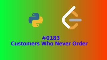 No Sound Leetcode 183: Customers Who Never Order