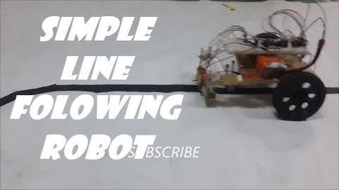 Simple LINE FOLLOWER ROBOT with atmega 16
