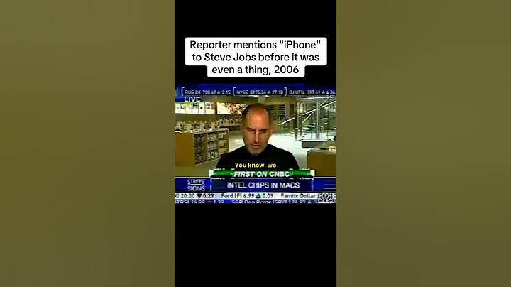Steve Jobs before introducing the revolutionary concept of the iPhone