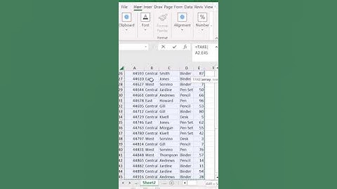 AUTOMATICALLY EXTRACT ROWS AND COLUMNS IN EXCEL WITH TAKE #excel #shortvideo #shorts #short #youtube