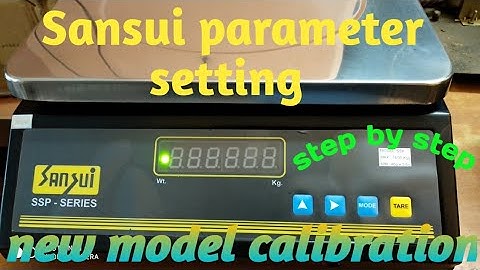 Sansui weighing scale calibration & parameter setting #sansui @rbweighingsolution