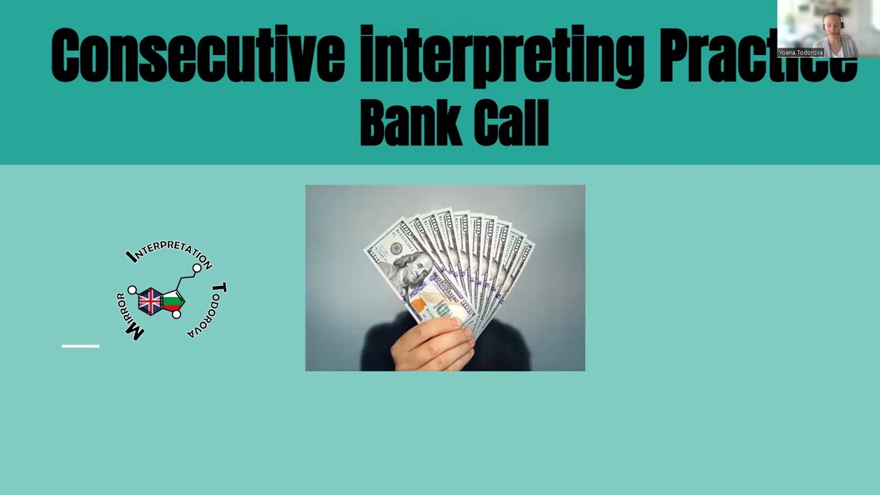 Consecutive Interpreting Practice - Bank Call - Medical Interpreter English Language