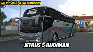 MOD BUSSID TERBARU 2023 || BUS BUDIMAN JETBUS 5 HINO RM280 FULL AIR SUSPENSION BY ASXFM SALE