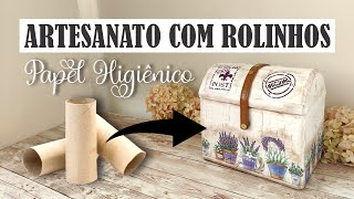 DIY | ARTESANATO COM ROLINHO DE PAPEL HIGIÊNICO