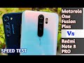 Motorola One Fusion Plus Vs Redmi Note 8 Pro Speed Test, Comparison | SD 730G vs Helio G90T