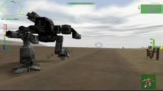 Mechwarrior III  1999  emulated in PCem ( Pentium 200 MHz with Voodoo 2 SLI)