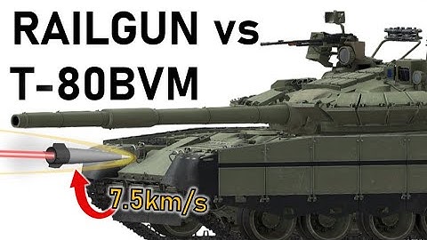 RAILGUN vs T-80BVM | Hypersonic Armour Penetration Simulation | APRIL FOOLS