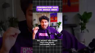 Conversation Hack @ThePrakharGuptaXperience @PGPlus  #youtubeshorts #youtube  #bethechangeyouwanttosee