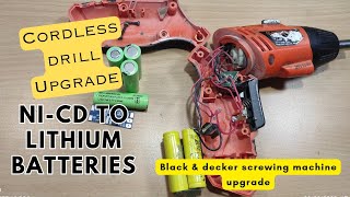 Black & Decker Cordless Screwdriver Battery Upgrade | Ni-Cd to Lithium Battery | Do It Your Self