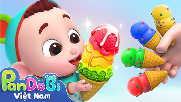 Những que kem cầu vồng | Kem sắc màu | Karaoke thiếu nhi | Nhạc thiếu nhi vui nhộn | Super Pandobi