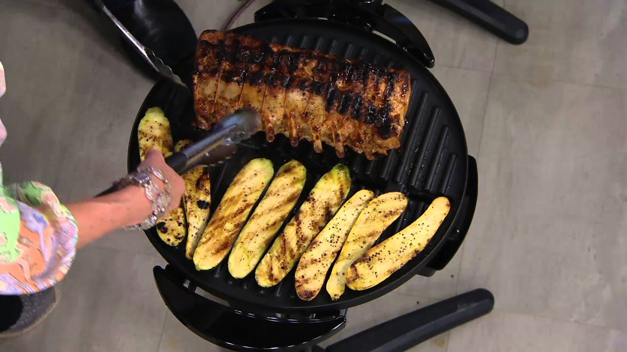 George Foreman 15-Serving Indoor/Outdoor Electric Grill with Lid & Reviews