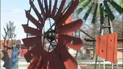 Windmills of Mr. Vandivier in Indiana