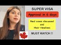 Supervisa approval in 6 days  real case and timeline discussed bring parents to canada faster now