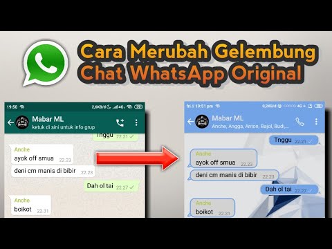 Video: Bagaimana cara mengubah gelembung obrolan di WhatsApp?