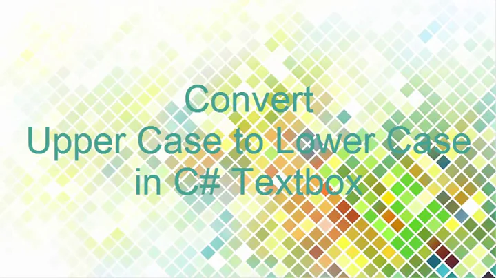 Convert Upper Case to Lower Case And Lower Case to Upper Case in C# Textbox(Simple Code)