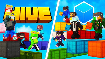 100 Hive Players Vs 100 Cubecraft Players