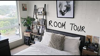 room aesthetic cozy dark neutral tour