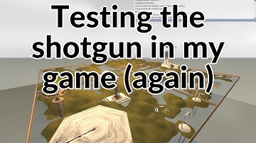 Testing the shotgun in my game (compilation) - #gamedev #devlog #coppercube6