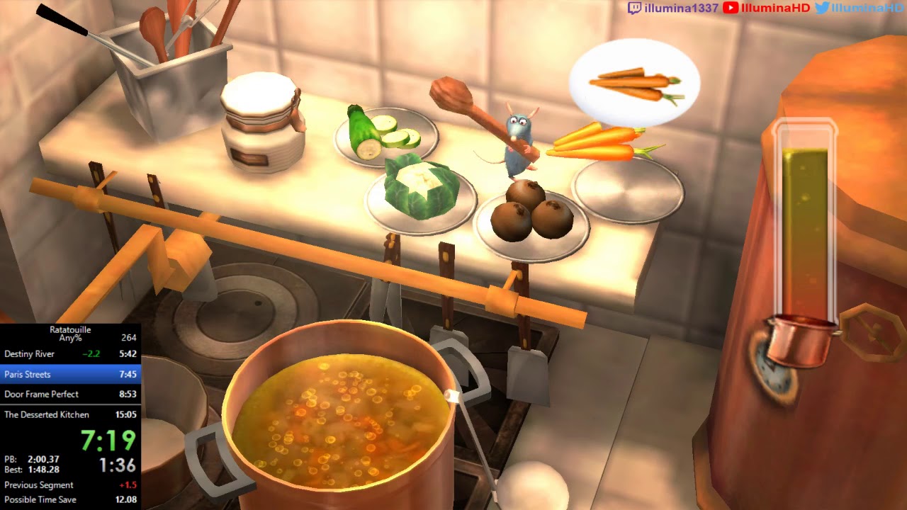 [Former World Record] Ratatouille Any% in 14:54