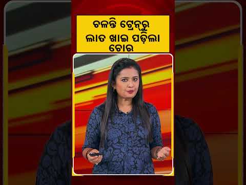 ଚଳନ୍ତି ଟ୍ରେନ୍‌ରୁ ଲାତ ଖାଇ ପଡ଼ିଲା ଚୋର | Viral Video | Brave Passenger | Mobile Snatching | Argus News