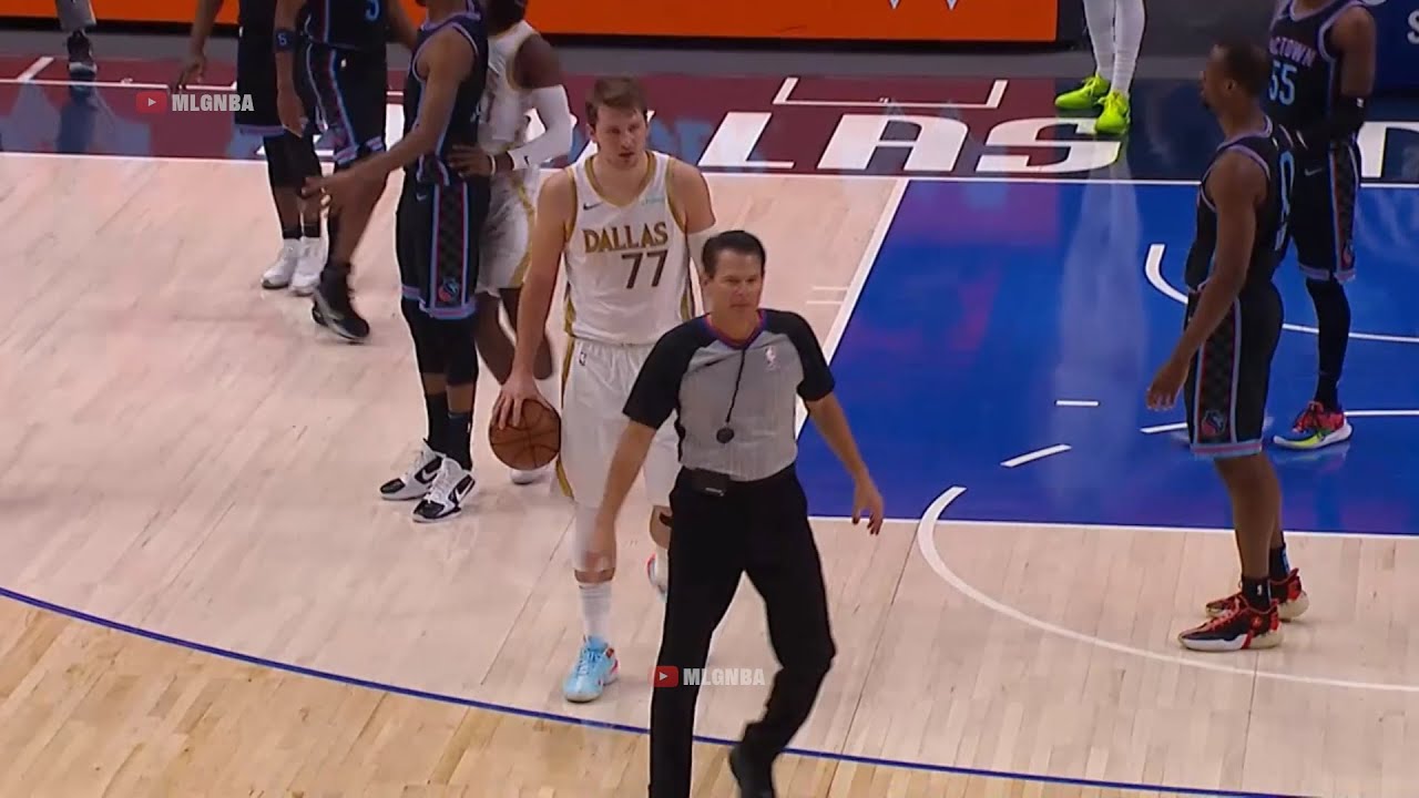 Luka Doncic just collected his 12 technical he is five away from being suspended