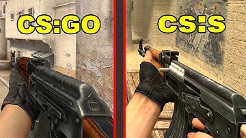 CS:GO vs CS:S - All Weapons Comparison