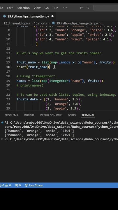 Python Tips: "itemgetter" function provides a clean and concise code ...