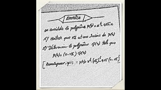 Exercice 1 sur les polynômes niveau Tronc Commun Scientifique