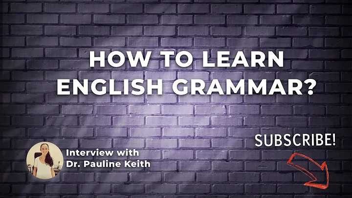 How To Learn English Grammar - Interview with Dr. ...