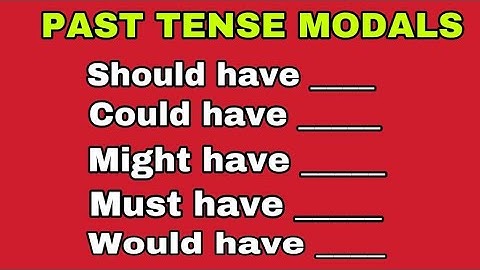 Past Modal Verbs in English | English Grammar Quiz | Can you score 25/25?