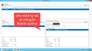 Cấu hình NIC Teaming trên windows server 2012 R2