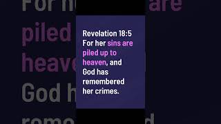 Day 4/50 - Avoiding the fate of Babylon the great #yt #verseoftheday #revelation18 #calltorepentance