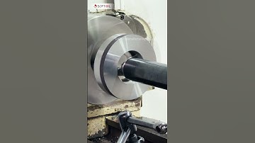 60mm × 7x Overhang Anti-Vibration Boring Bar | On-Machine Cutting Test #cnc #machine #automobile