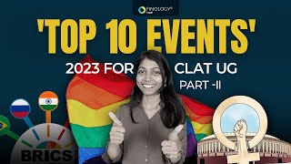 Top events of 2023 (for CLAT UG) | Part II