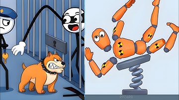 🏂🏂Thief Puzzle 🆚 Dancing Dummy- Satisfying ASMR Gameplay Showdown on Android & iOS #gaming #ios 