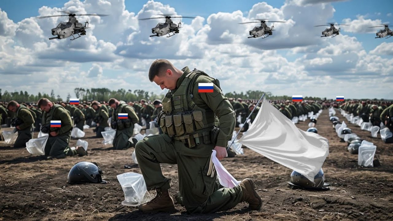LOOK WHAT HAPPENS! All Russian invaders surrender under the white flag ...