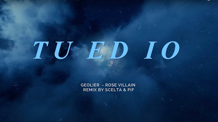 Geolier - TU ED IO feat. Rose Villain (REMIX)